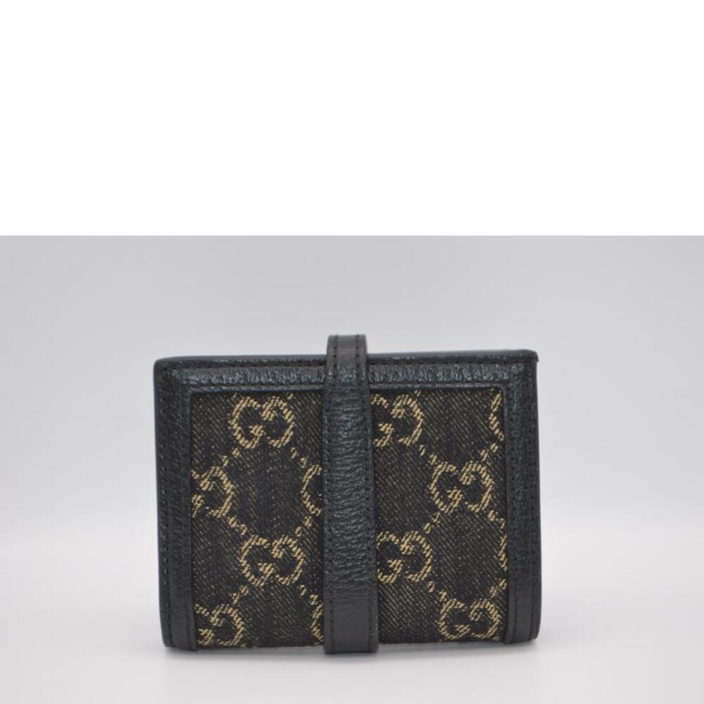 GUCCI Jackie GG Denim Card Case Wallet - Picture 2 of 6